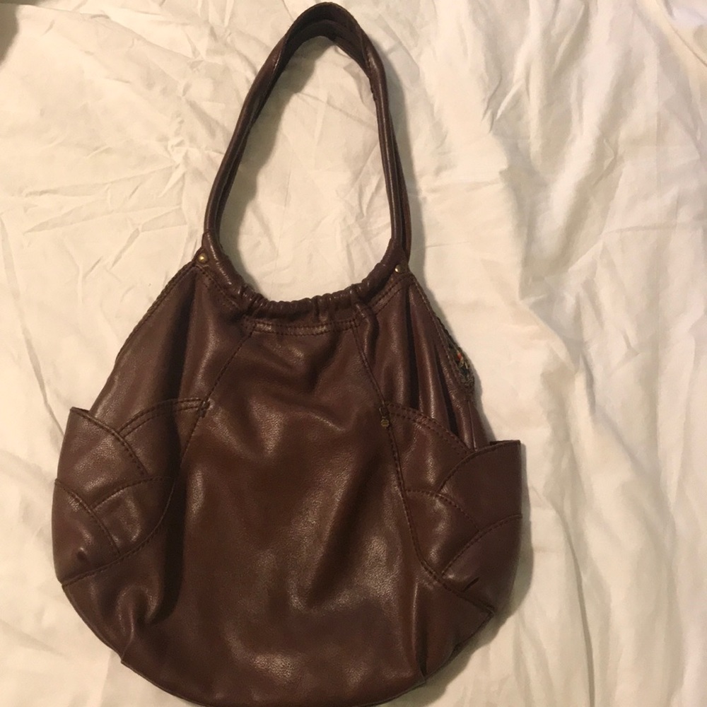 Lucky Brown Leather Shoulder Bag